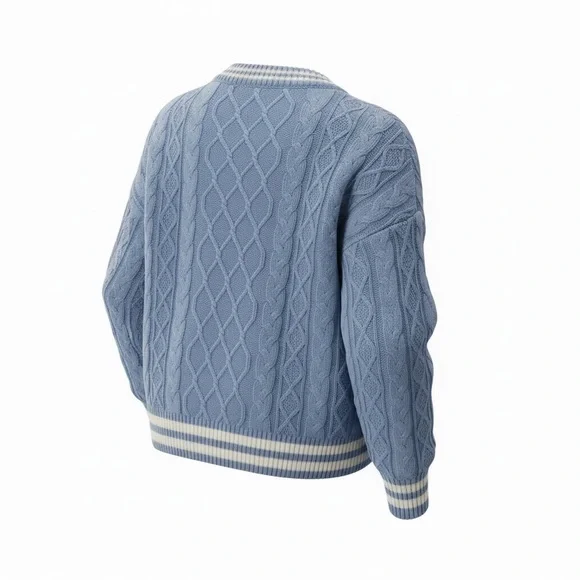 Lands' End Light Blue V-Neck Sweater - Picture 2 of 5